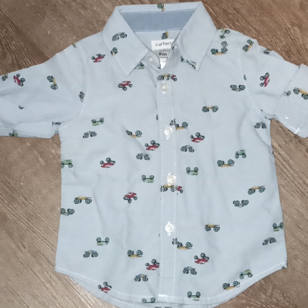 Carters 9m Button down shirt